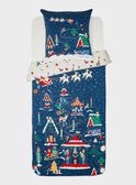 Juego de cama de Navidad de color azul marino con funda de almohada cuadrada SOCOUETTE / 19HZENS2PLCC205