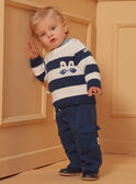 Jersey con estampado de rayas azules y blancas LADAEL / 24H1BGJ1PUL001