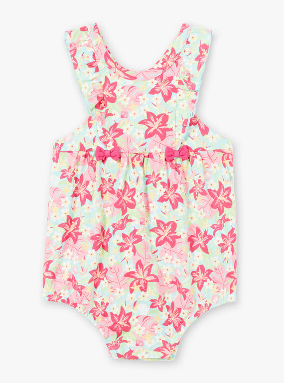 Pelele de playa de color rosa estampado ZOLINE / 21E1BFQ1BARC216