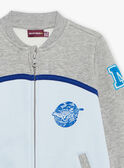 Teddy de jacquard gris y azul FABELAGE / 23E3PG81GIL943