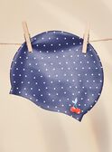 Gorro de piscina de color azul marino de lunares blancos FRYBONETTE / 23E4PFL1D4Y070
