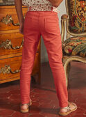 Pantalón rojo con cinturón floral KROPATETTE / 24E2PFE1PANE415