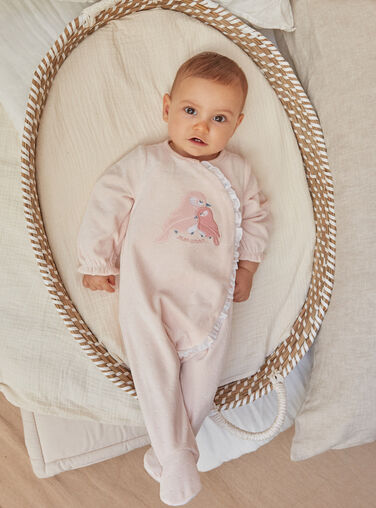 Toalla muselina para bebé, rosa - Fashion Toys