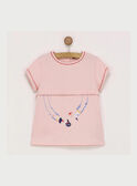 Camiseta de manga corta de color rosa RAFITAETTE / 19E2PFC1TMCD300
