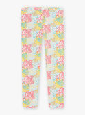 Leggings de color crudo con estampado de flores para niña CEFLOETTE 3 / 22E4PFU3CAL811