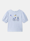 Camiseta de manga corta azul cielo MEPIAFETTE / 25E2PF81TMC020