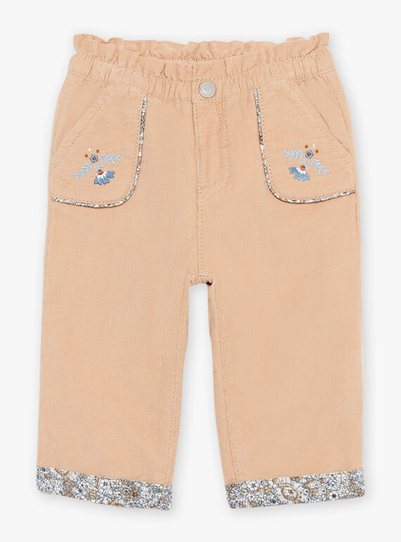Pantalón beige de pana DAREGINE / 22H1BFY1PANI820