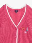 Cárdigan rosa tricotado GOMMETTE / 23H2PFD1CAR310