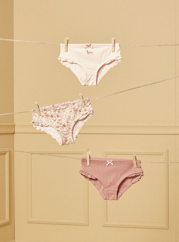 Pack de 3 bragas con volantes LUICETTE / 24H5PF52SLR806