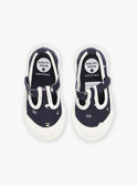 Zapatillas abiertas de color azul marino con estampado de fantasía FIBASKET / 23N10BG31D16070