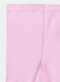 Leotardos de color rosa malvavisco de punto tricotado KABAZETTE / 24E4PF32COL318