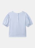 Camiseta de manga corta azul cielo MEPIAFETTE / 25E2PF81TMC020