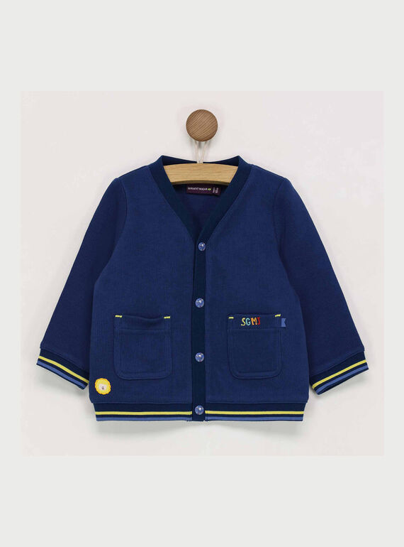 Cárdigan de color azul marino RAEUGENE / 19E1BGC2GIL713