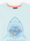 Camiseta azul con estampado de tiburón ZUZAGE1 / 21E3PGL3TMC614