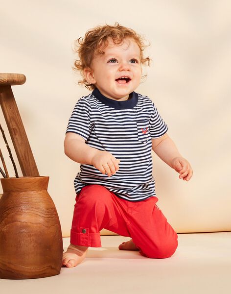Organizar Cíclope va a decidir Camiseta con estampado de rayas azul marino y blanco de punto fino :  comprar online - Camisas, camisetas y polos | SergentMajor