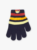 Guantes con estampado de rayas de punto FRAGANAGE / 23E4PG51GAN713