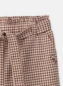 Pantalón carrot de cuadros LIMILETTE / 24H2PFK1PAN001