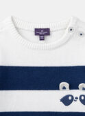 Jersey con estampado de rayas azules y blancas LADAEL / 24H1BGJ1PUL001