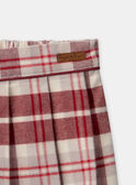 Pantalón corto a cuadros LALISETTE / 24H2PFR1SHO001
