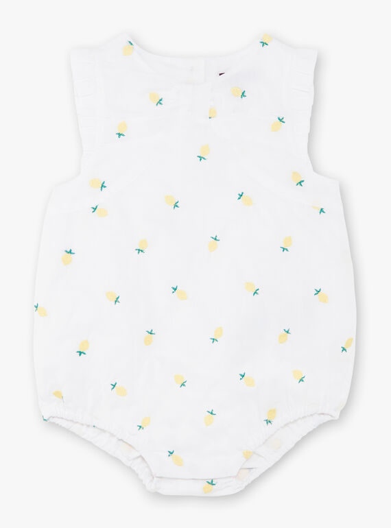 Pelele de color blanco para bebé niña ZANELLY / 21E1BFO1BAR000