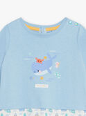 Pelele con estampado de ballena y calcetines para bebé niño CEIACOB / 22E5BG51GREC232