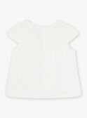 Blusa de punto fino de color crudo para bebé niña CAURALIE / 22E1BFP1TMC001