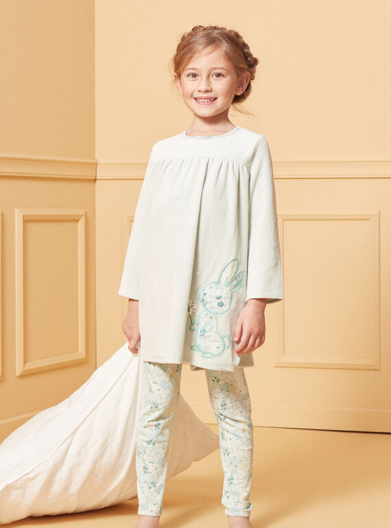 Camisón de terciopelo de conejo LUIMIETTE / 24H5PF32CHNG632