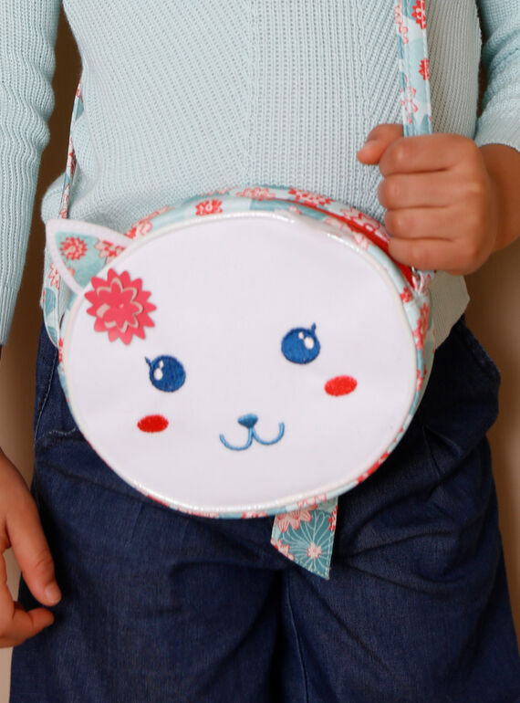 Bandolera con forma de gato y estampado de flor de loto ZECHAETTE / 21E4PFI1BESK005