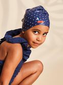 Gorro de piscina de color azul marino de lunares blancos FRYBONETTE / 23E4PFL1D4Y070