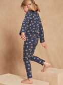 Pijama azul marino con estampado de flores GRUMAETTE / 23H5PF13PYJ717