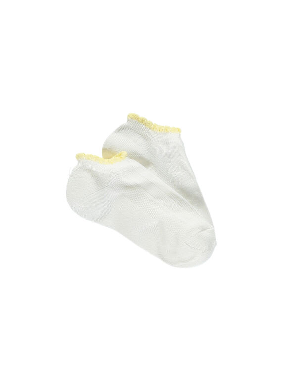 Calcetines cortos de color blanco RYEMIETTE / 19E4PFS1SOB001