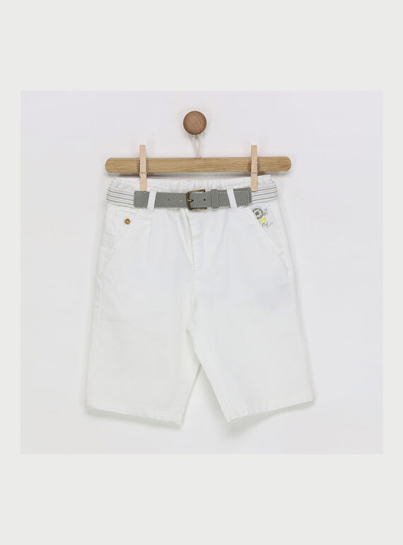 Bermudas de color blanco RYDIAGE / 19E3PGR2BER001