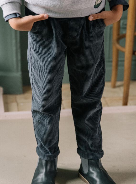 Pantalón gris oscuro DEVORAGE / 22H3PGR1PANJ900