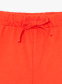 Conjunto de 2 prendas de color crudo y rojo de algodón KUEBETTE / 24E2PFH1ENS001