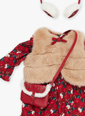 Conjunto para muñeca «Mon Adorable Poupée» vestido, chaleco, bolso y orejeras SMAFA0050TH7 / 23J7GF35HPO099