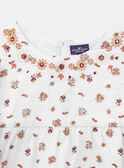 Camisa floral color crudo KROBELETTE / 24E2PFE2CHE001
