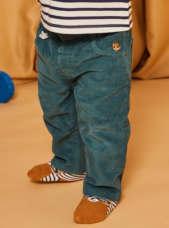 Pantalón de pana azul pato DANOE / 22H1BGU2PAN714