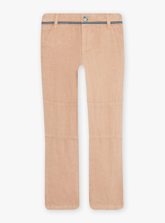 Pantalón arena de lino para niño CIBLOAGE / 22E3PGJ1PAN812