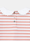 Camiseta marinera rosa de tejido tubular KRIMETTE 1 / 24E2PFB1TML001