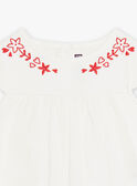 Blusa de punto fino de color crudo para bebé niña CAURALIE / 22E1BFP1TMC001