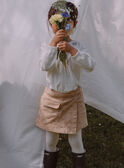 Falda pantalón beige con estampado de flores con brillo GEKOETTE / 23H2PF81JPS080