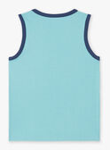 Camiseta de tirantes de color azur para niño ZUXIAGE1 / 21E3PGL2DEBC201