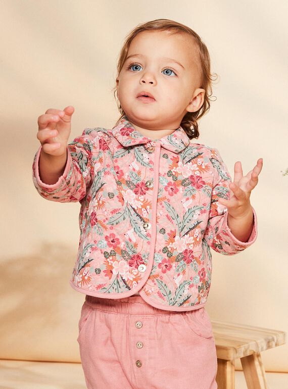 Chaqueta acolchada con estampado floral FAIMIMI / 23E1BFD2CARD318