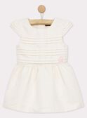 Vestido de color crudo RYANAETTE / 19E2PFR3ROB001