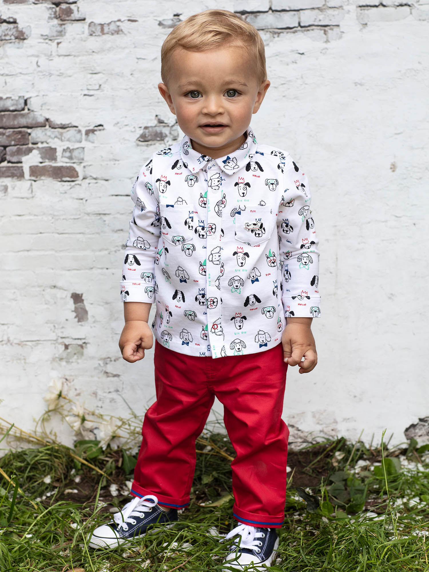 Pantalon blanco store bebe niño