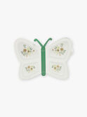 Bandolera mariposa con brillo de color crudo y verde GESACETTE / 23H4PF81BES001