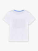 Camiseta blanca y azul de manga corta LABAGE / 24H3PGI3TMC000