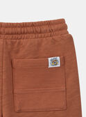 Bermudas de tejido polar terracota KROCHOAGE / 24E3PGE1BERF519