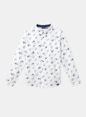 Camisa de color crudo con estampado musical LEPRINAGE / 24H3PGJ1CHM000