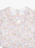 Body, cubrepañal y cinta para el pelo lila con estampado de flores FORINE / 23E0CFT2ENSH700